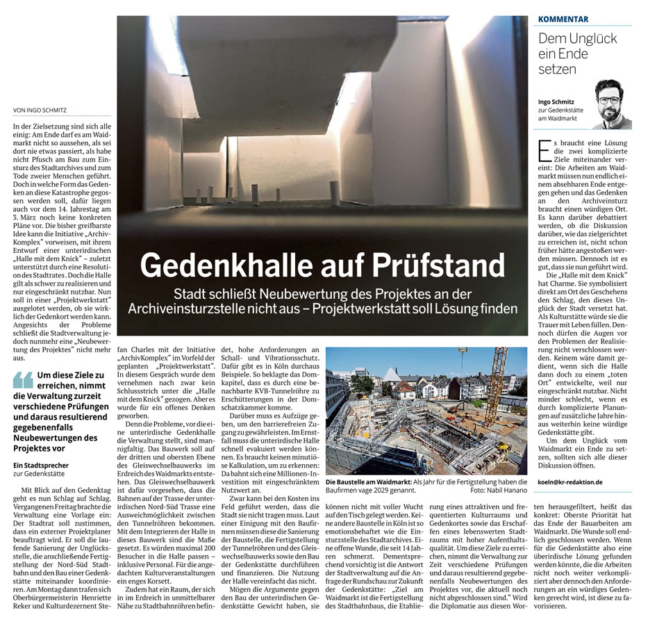 Kölnische Rundschau 17.1.2023