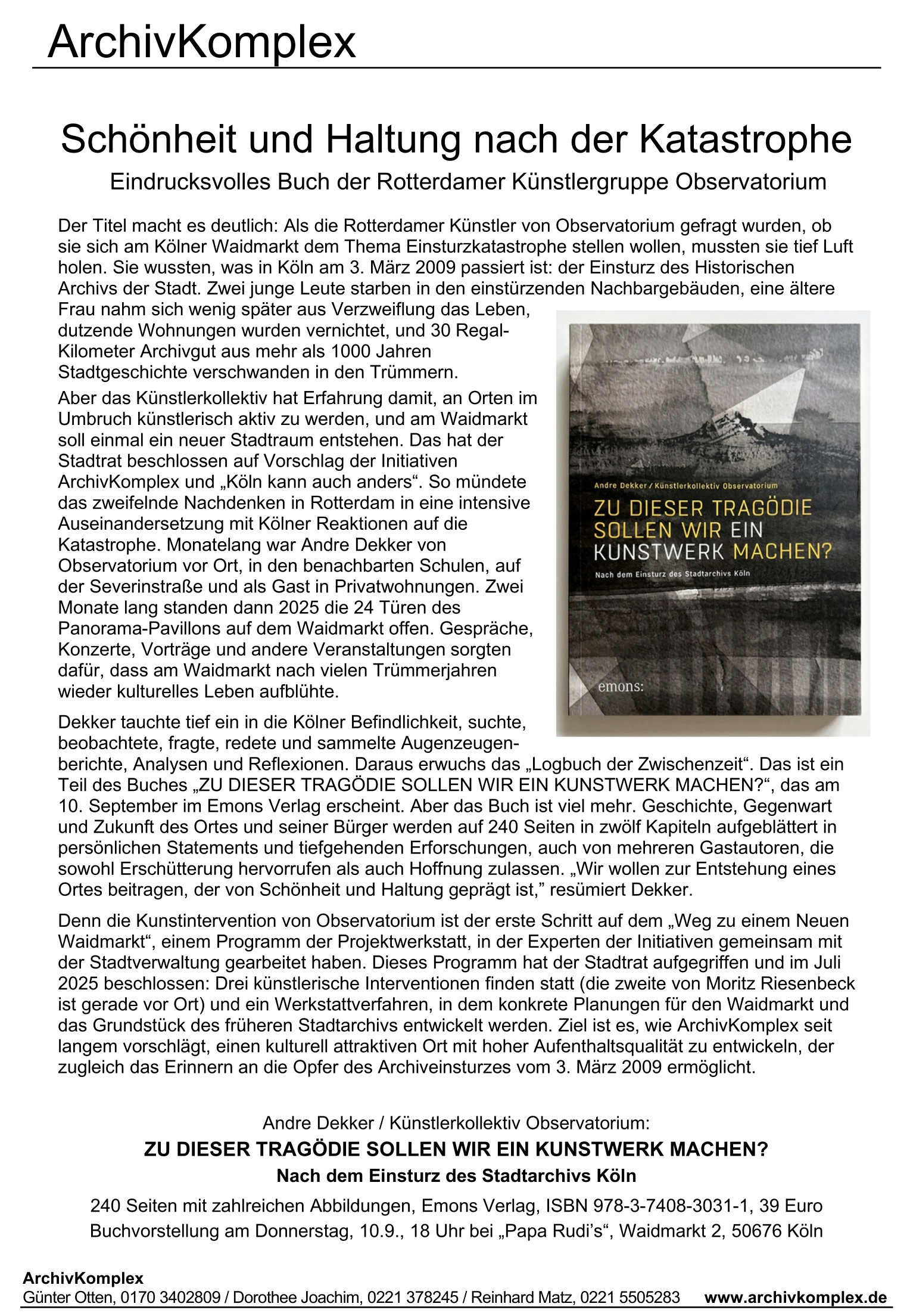 Buch von Observatorium